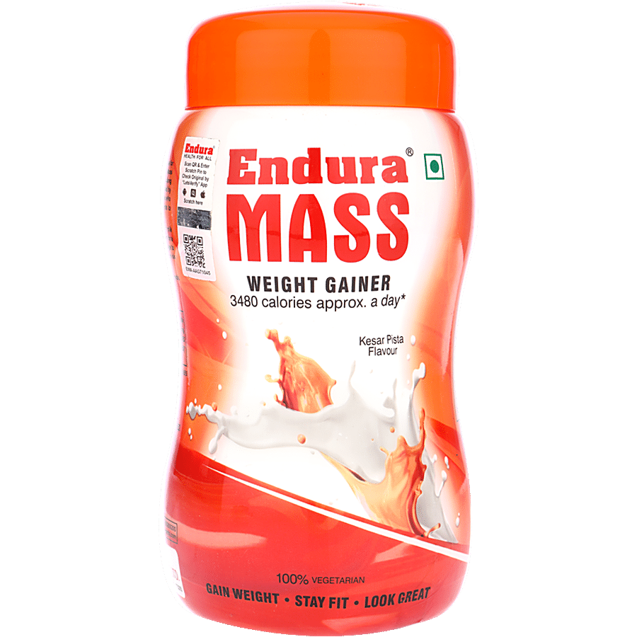 Endura Mass Weight Gainer - Kesar Pista