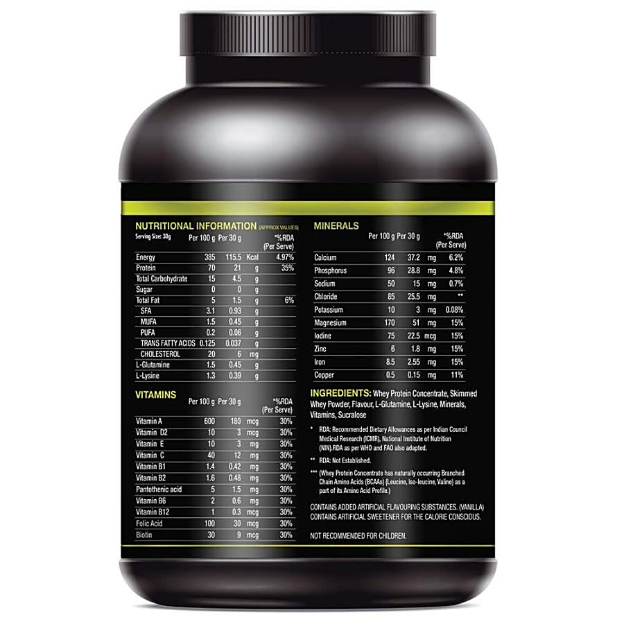 FITWHEY Whey Protein Powder - Vanilla