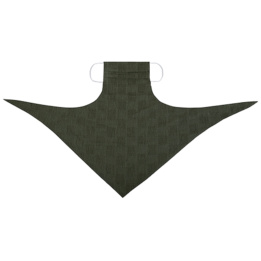 FabAlley Cotton Scarf Mask - Olive Jacquard