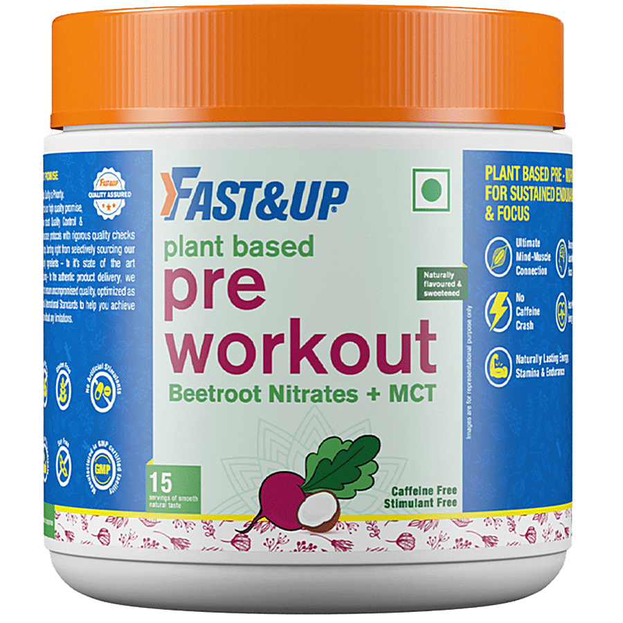 Fast&Up Plant Based Pre-Workout - 100% Vegetarian