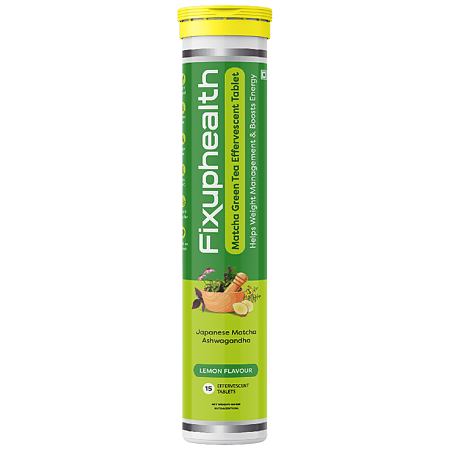 Fixuphealth Effervescent Tablets - Matcha GreenTea