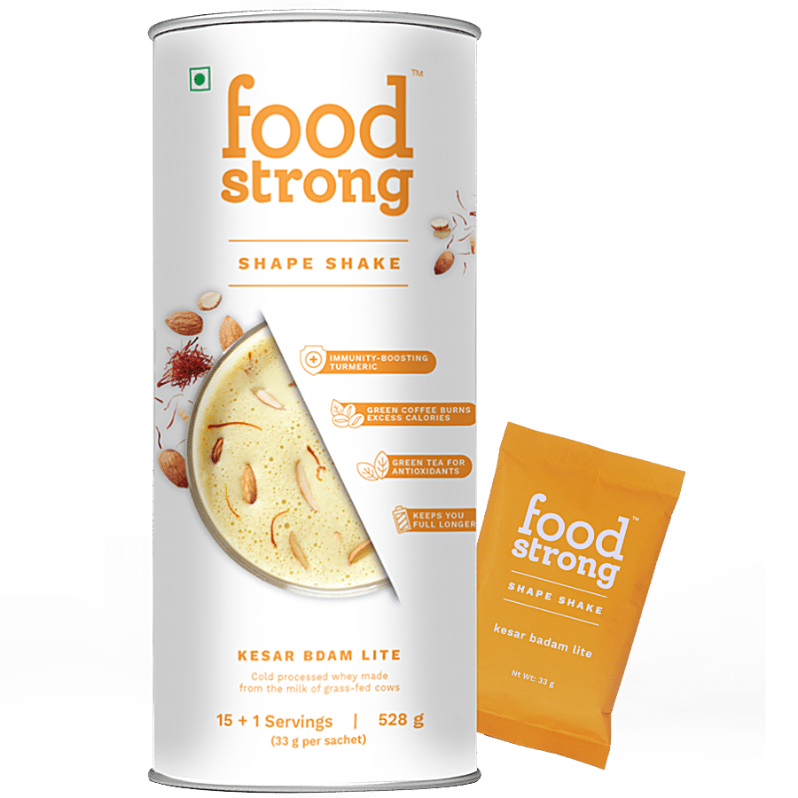 Food strong Shape Shake - Kesar Badam Lite