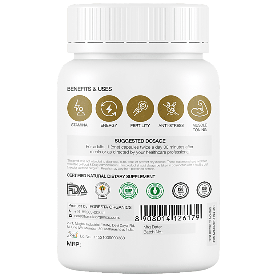 Foresta Organics Menz-X Health Capsules - Shilajit