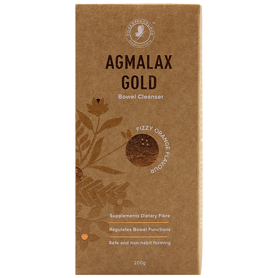 Forestreasures Agmalax Gold Bowel Cleanser - Fizzy Orange Flavour