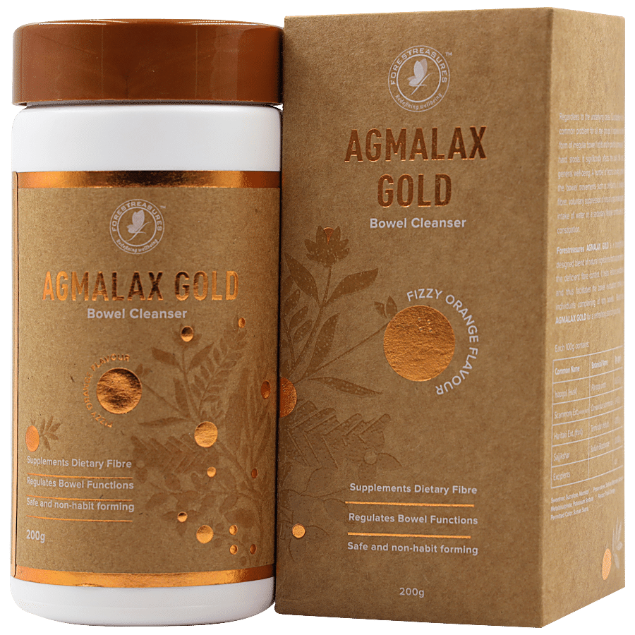 Forestreasures Agmalax Gold Bowel Cleanser - Fizzy Orange Flavour