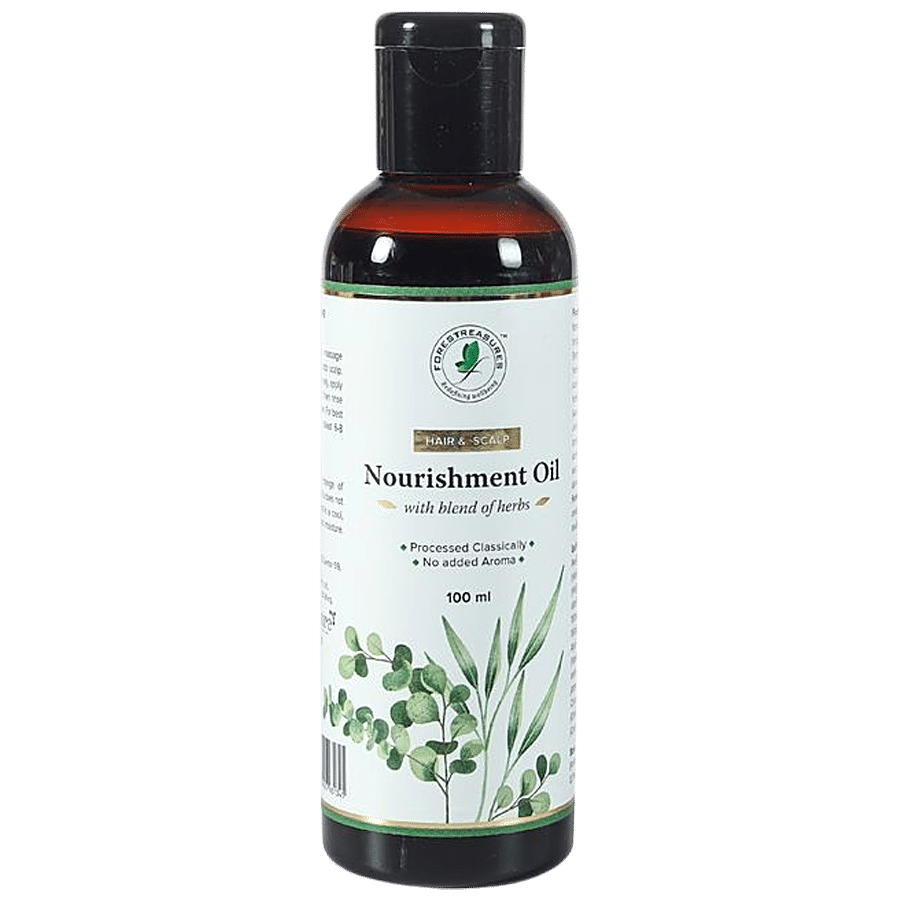 Forestreasures Hair & Scalp Nourishment Oil With Blend Of Herbs - Processed Classically