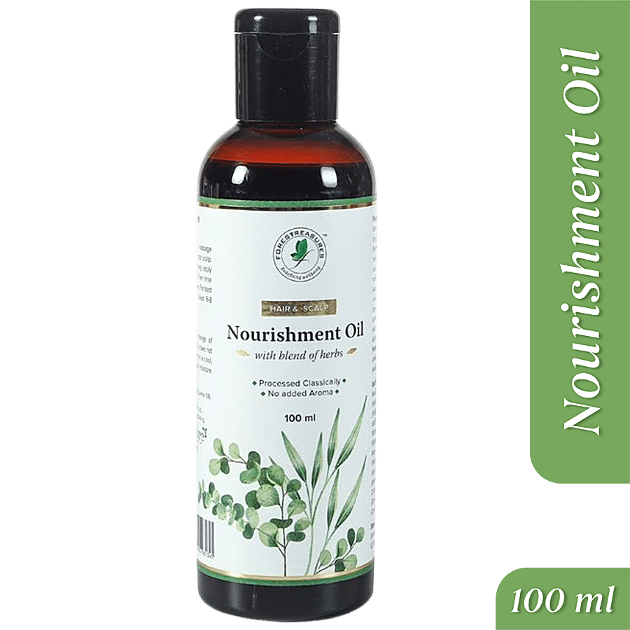 Forestreasures Hair & Scalp Nourishment Oil With Blend Of Herbs - Processed Classically