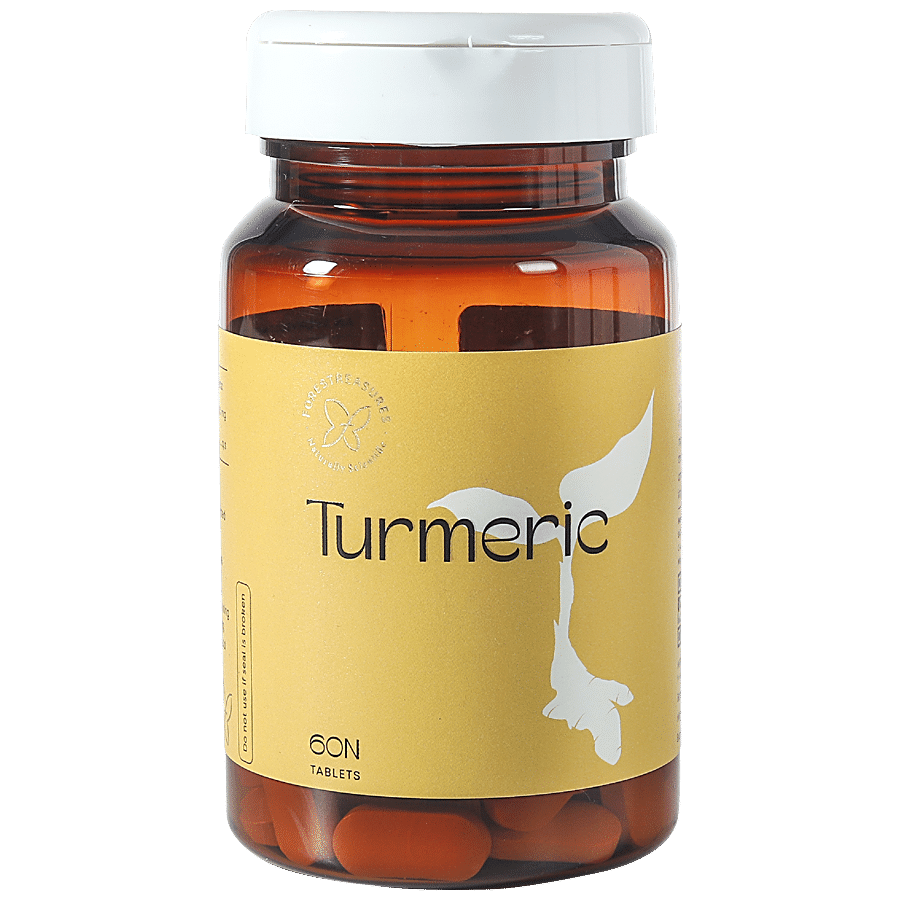 Forestreasures Turmeric With Curcumin - Immuno Stimulant For Skin Allergies & Joint Problems