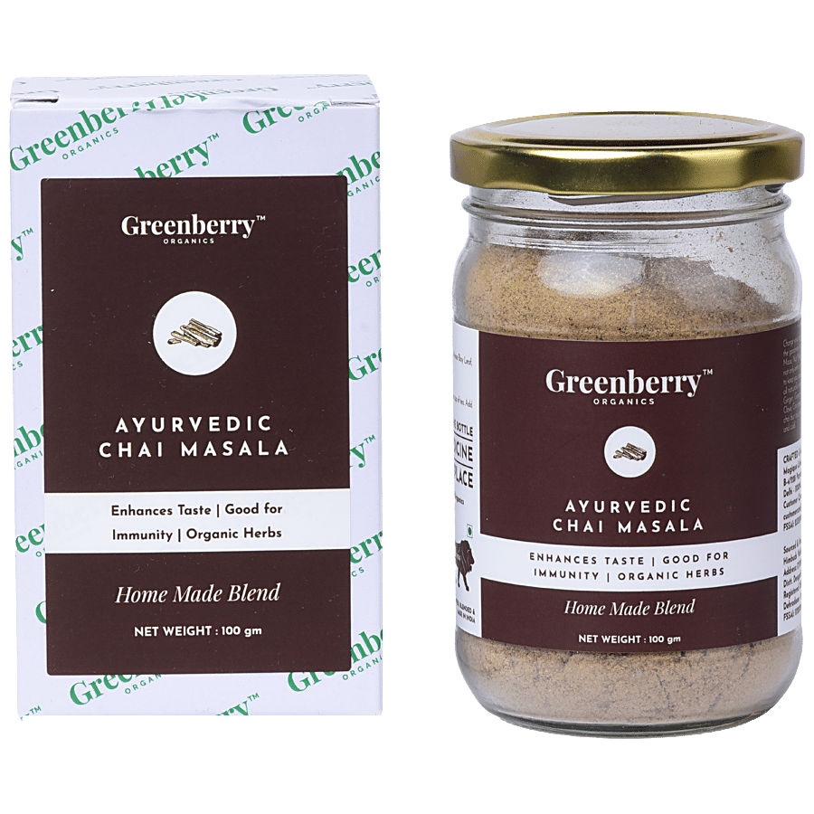 Greenberry Organics Ayurvedic Chai Masala - Rich Blend