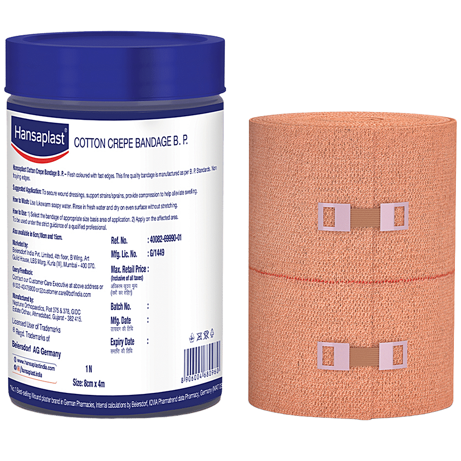 Hansaplast Cotton Crepe Bandage - 8 Cm X 4 M