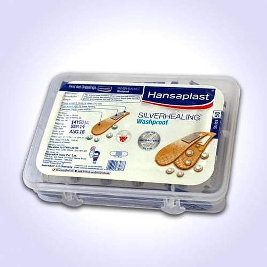 Hansaplast Silver Healing Woundcare Plaster/Bandage - Antibacterial