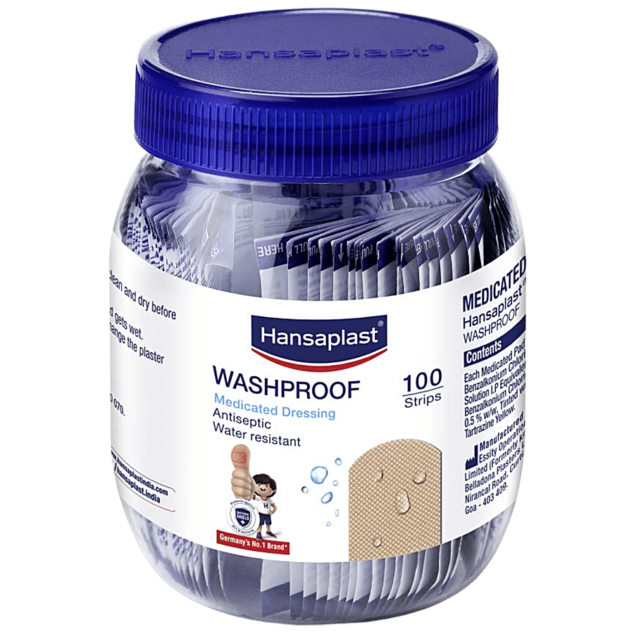 Hansaplast Washproof Strips - Medicated Dressing