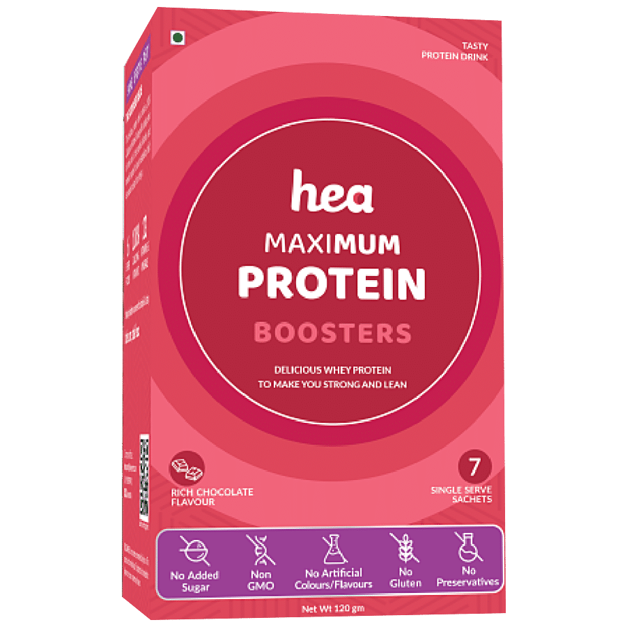 Hea Maximum Protein Boosters For Women - Rich Chocolate Flavour