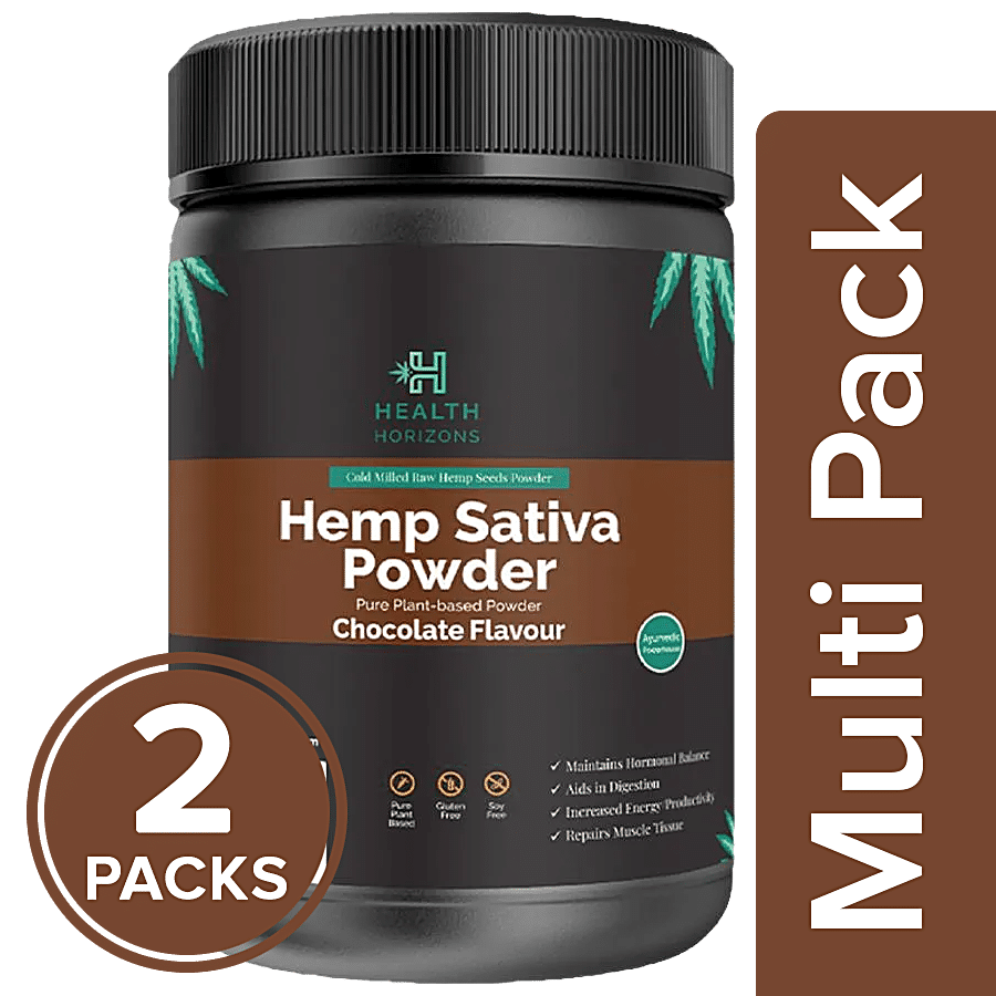 Health Horizons Hemp Sativa Powder - Cold Milled Raw Seeds