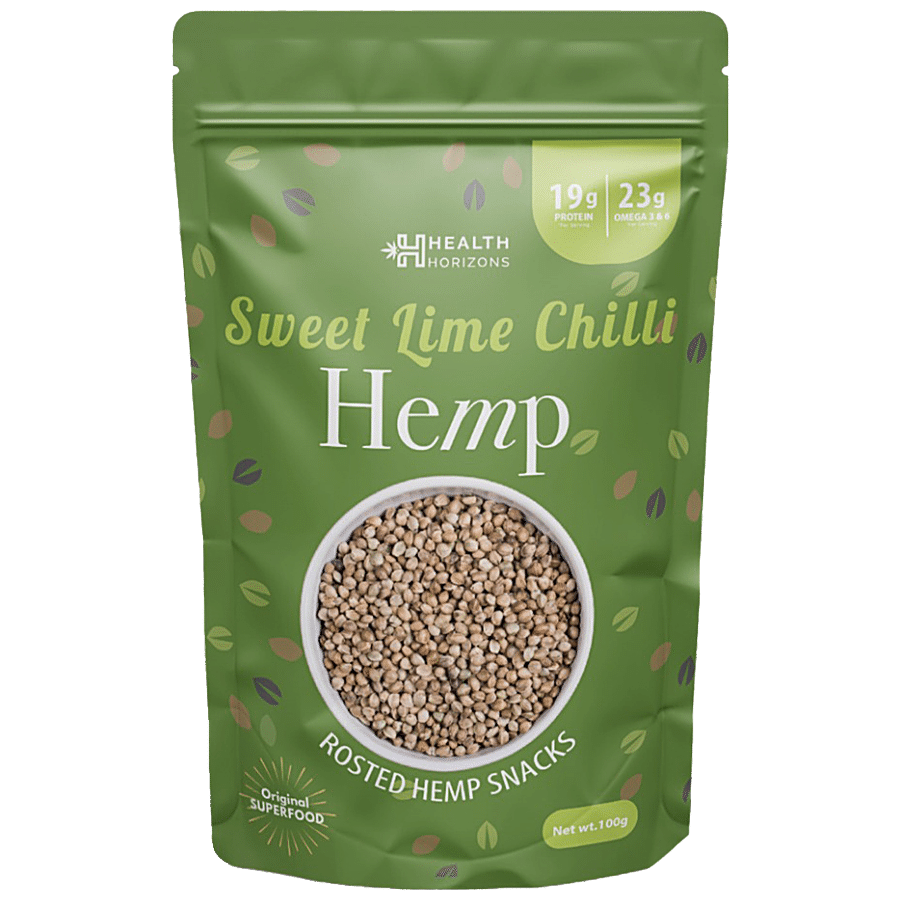 Health Horizons Hemp seeds | Sweet Lime Chilli flavour | Fatty Acids |Perfectly balanced Omega 6 and 3