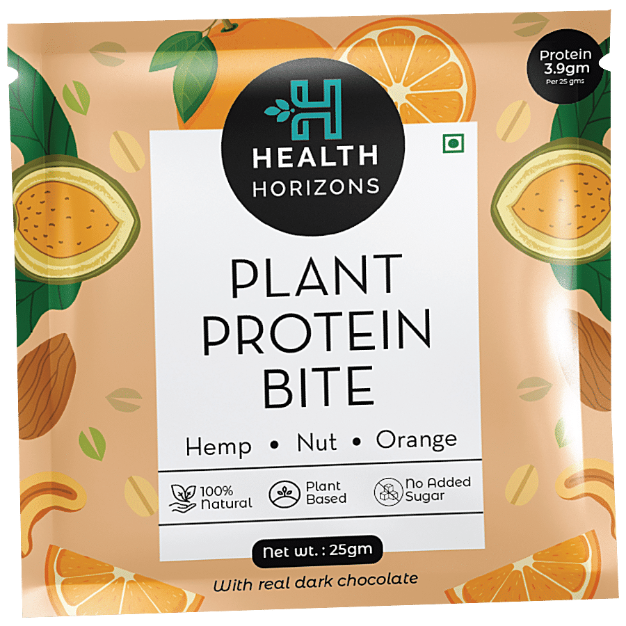 Health Horizons Plant Protein Bites - Orange & Dark Chocolate Flavour