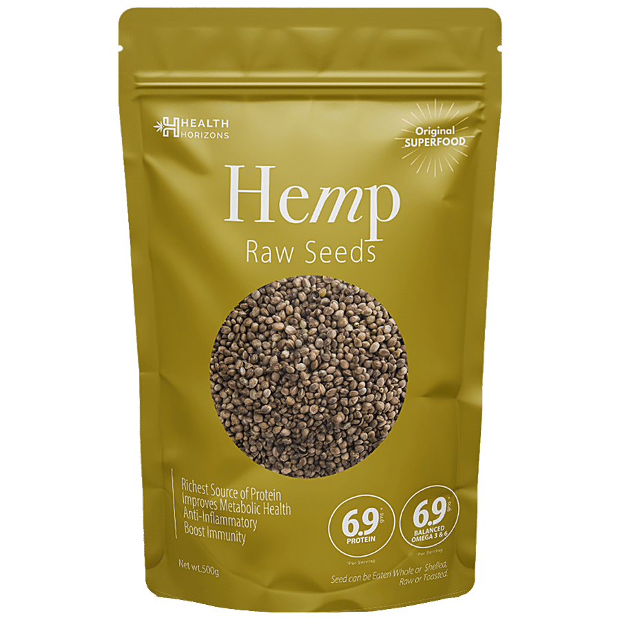 Health Horizons Raw Hemp Seeds - Rich In Protein