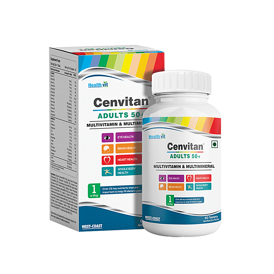 Healthvit Cenvitan Adults 50+ Multivitamin & Multimineral Tablets