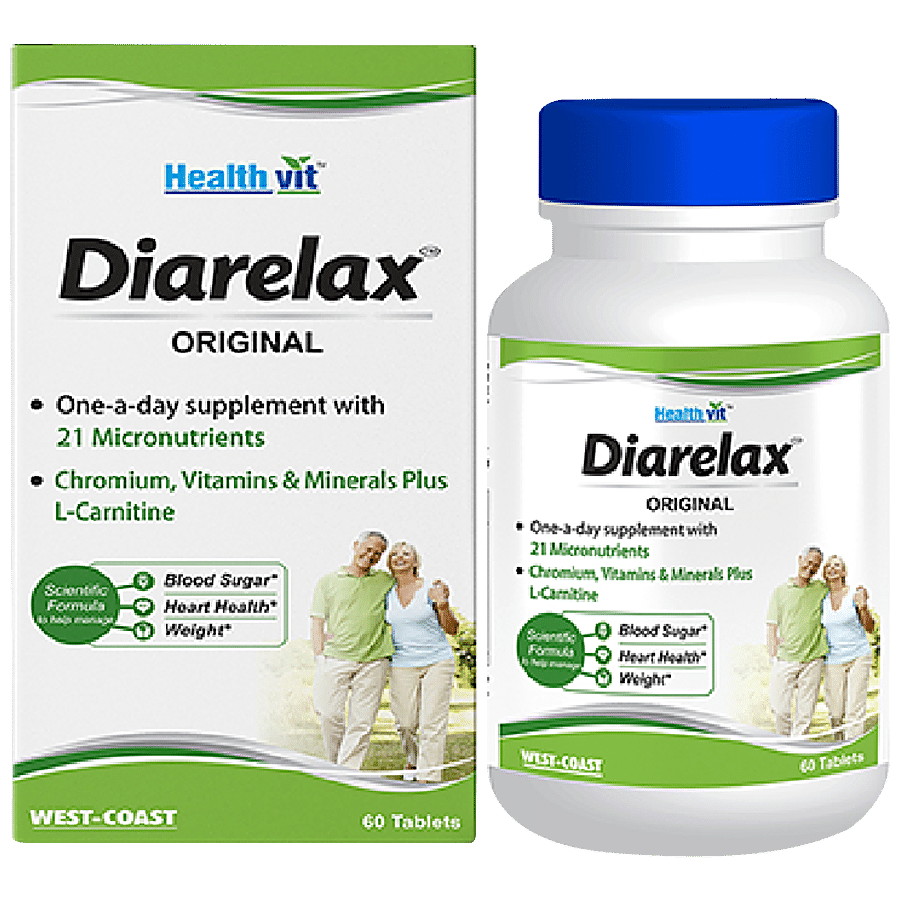 Healthvit Diarelax Tablet - For Blood Sugar