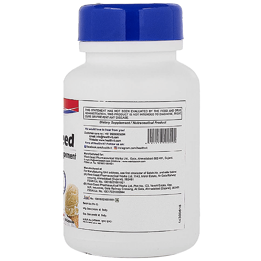 Healthvit Lactaneed Lactase Enzyme Supplement Capsule - For Lactose Intolerance