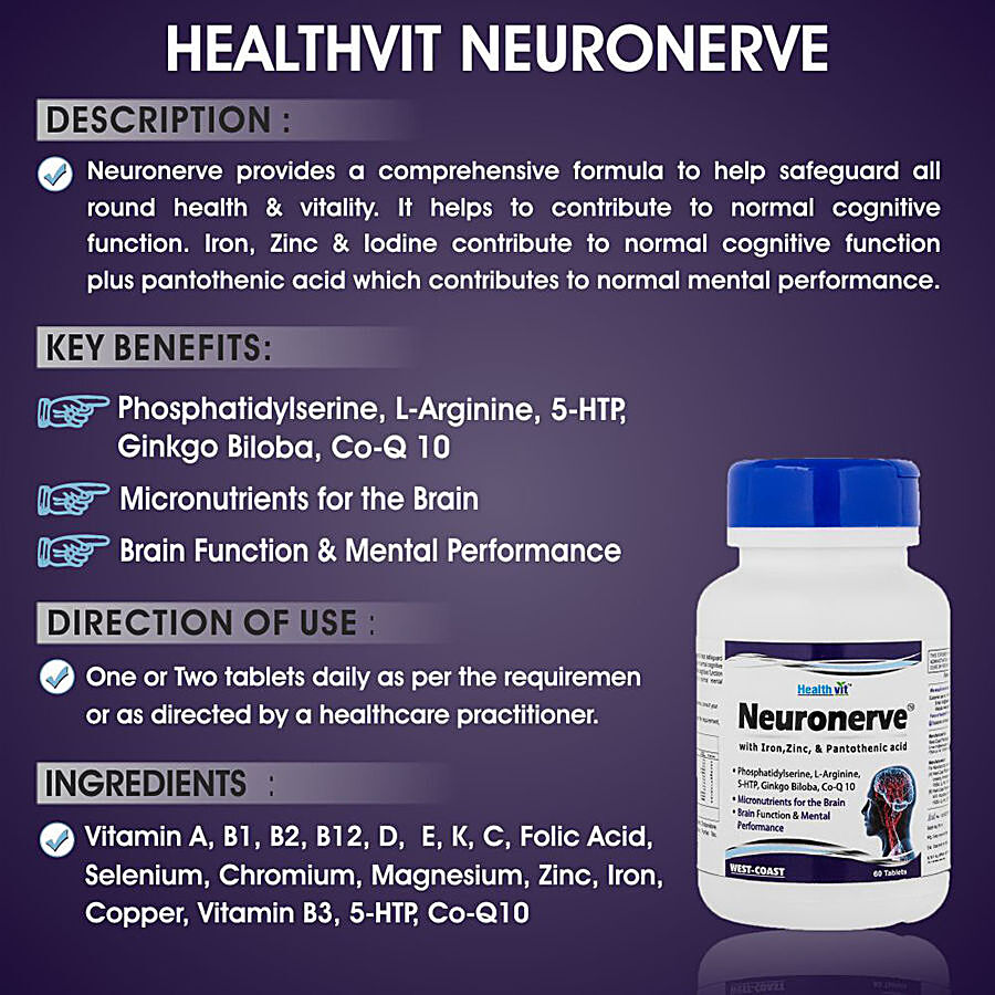 Healthvit Neuronerve Tablets With Iron