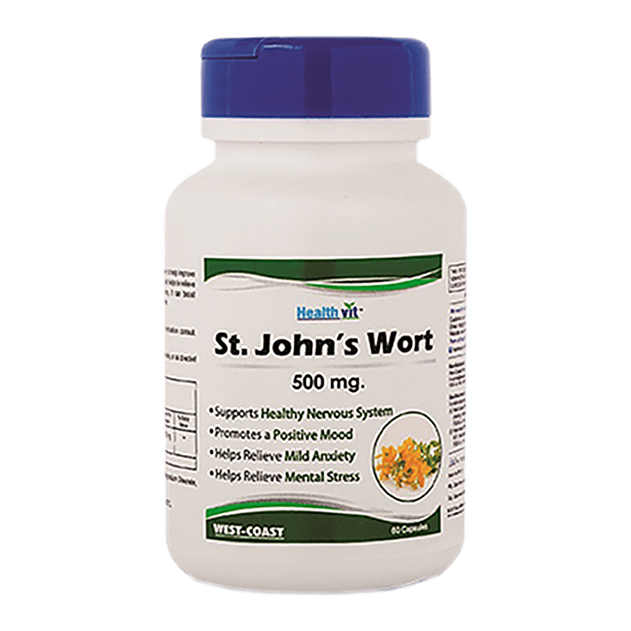 Healthvit St. John's Wort 500 mg Capsules - Mood