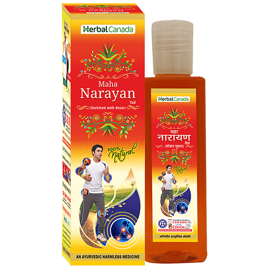 Herbal Canada Maha Narayan Oil - Enriched With Kesar