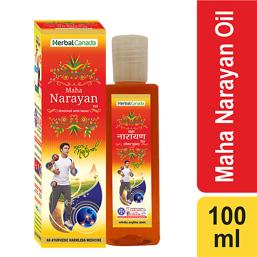 Herbal Canada Maha Narayan Oil - Enriched With Kesar