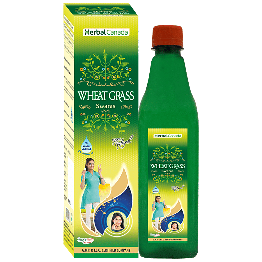 Herbal Canada Wheat Grass Swaras - Natural Detoxifier For Healthy Liver