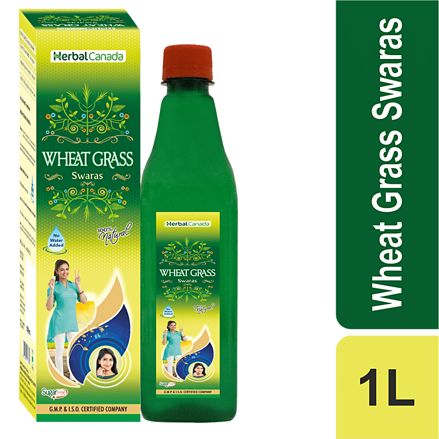 Herbal Canada Wheat Grass Swaras - Natural Detoxifier For Healthy Liver