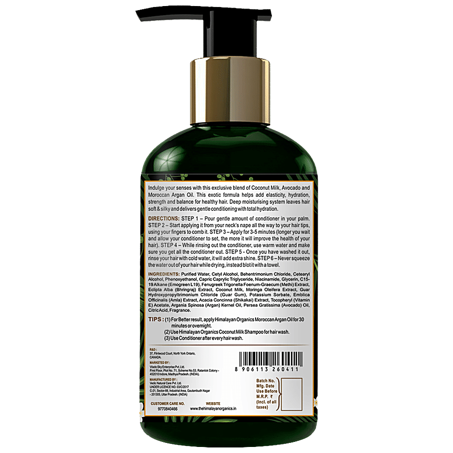 Himalayan Organics Coconut Milk Shampoo - Provides Hydration