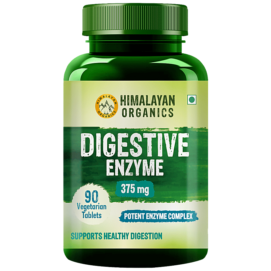 Himalayan Organics Digestive Enzyme Tablets - Promotes Nutrient Absorption