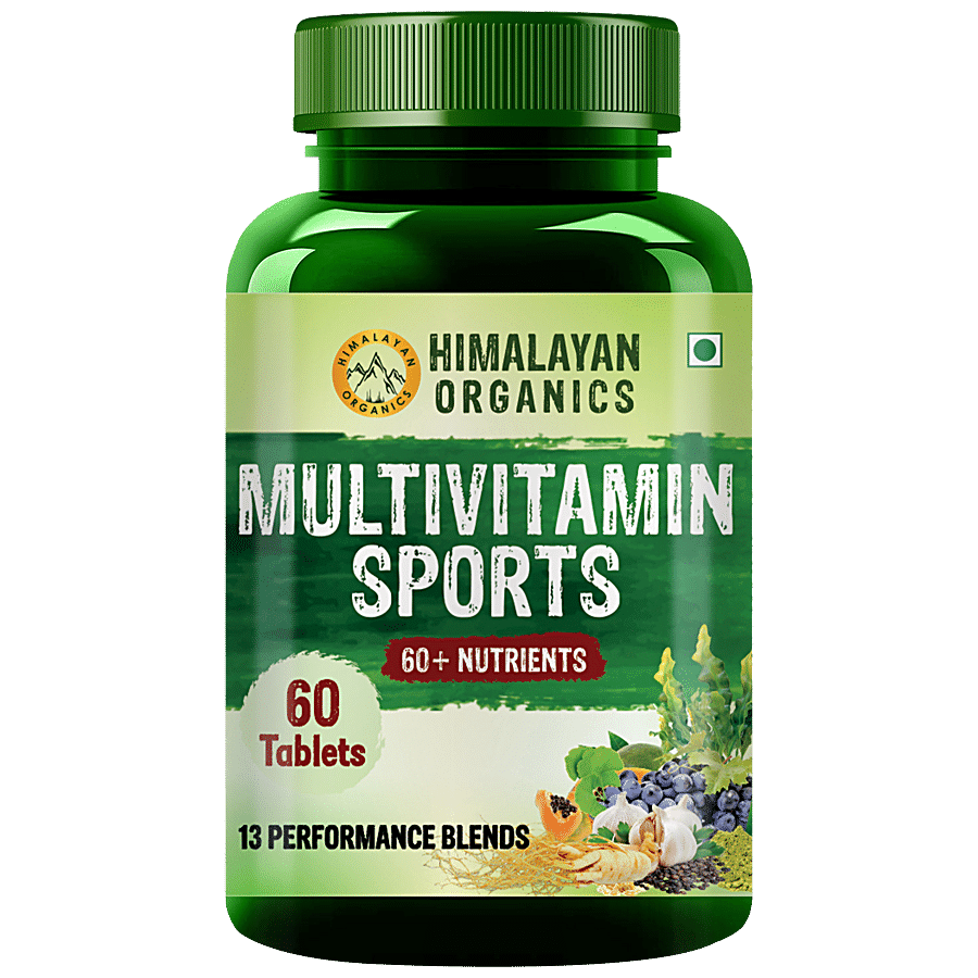 Himalayan Organics Multivitamin Sports Dietary Supplement Tablets - For Immunity & Digestion