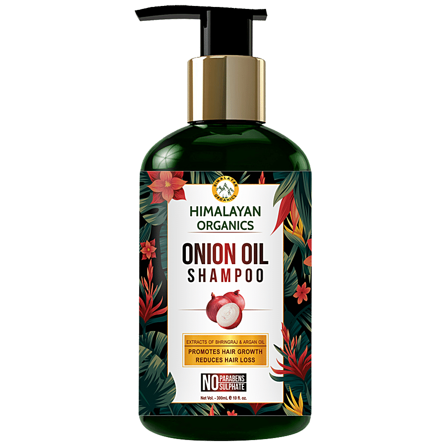 Himalayan Organics Onion Oil Shampoo - Promotes Hair Growth