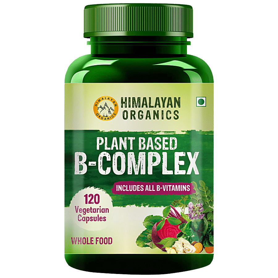 Himalayan Organics Plant Based B-Complex Capsules - Rich In Vitamin