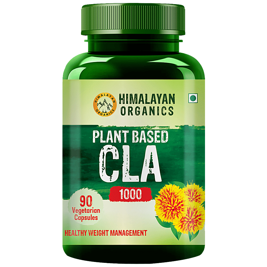 Himalayan Organics Plant Based CLA Supplement Capsules - For Weight Management