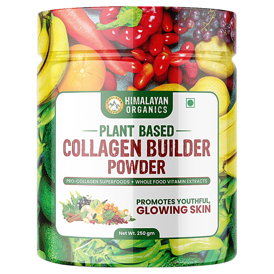 Himalayan Organics Plant Based Collagen Builder Powder - For Youthful & Glowing Skin