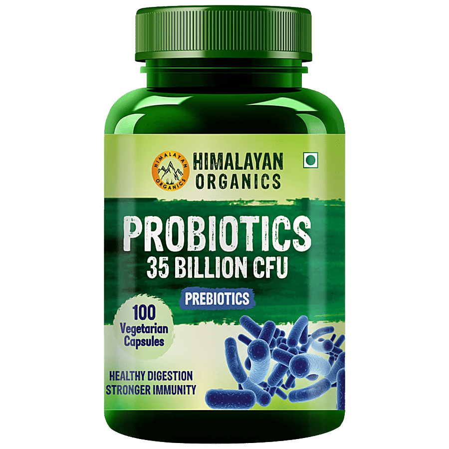 Himalayan Organics Probiotics 35 Billion CFU Capsules - For Digestion