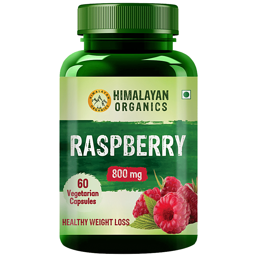 Himalayan Organics Raspberry Capsules - For Healthy Weight Loss