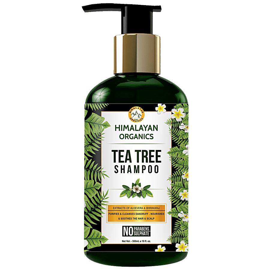 Himalayan Organics Tea Tree Shampoo - With Aloe Vera