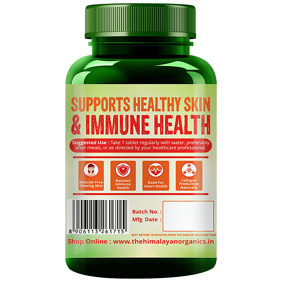 Himalayan Organics Vitamin C 1000 mg Tablets - For Immunity