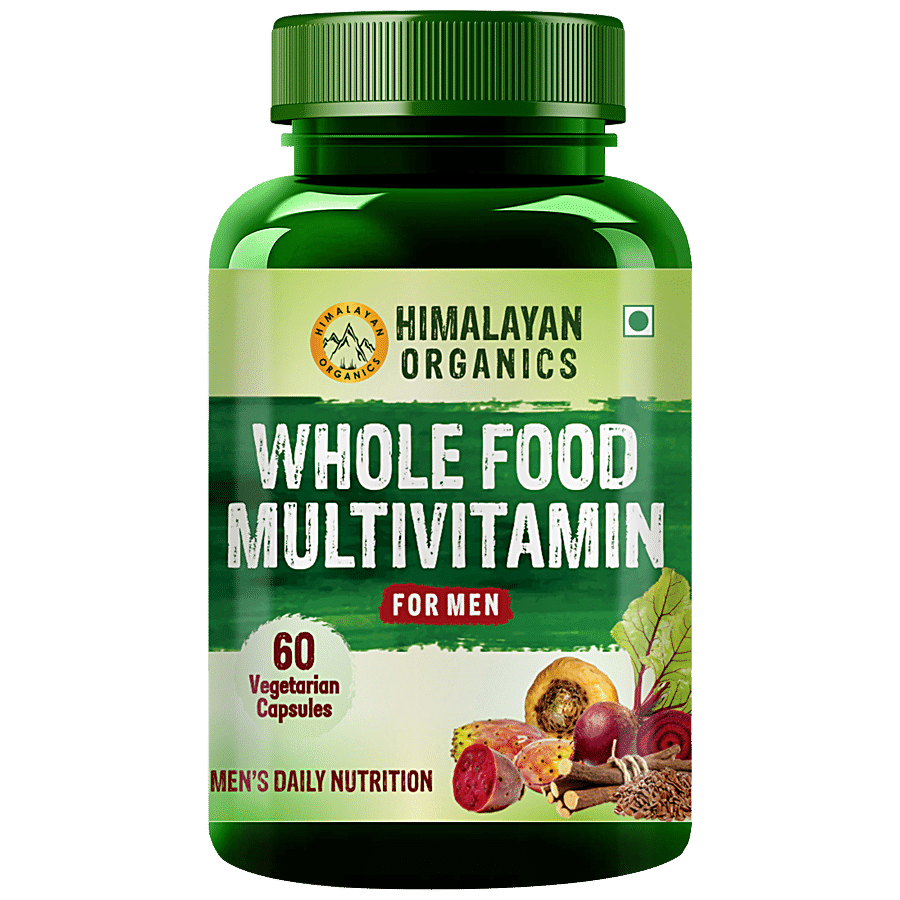 Himalayan Organics Whole Food Multivitamin Capsules - For Men