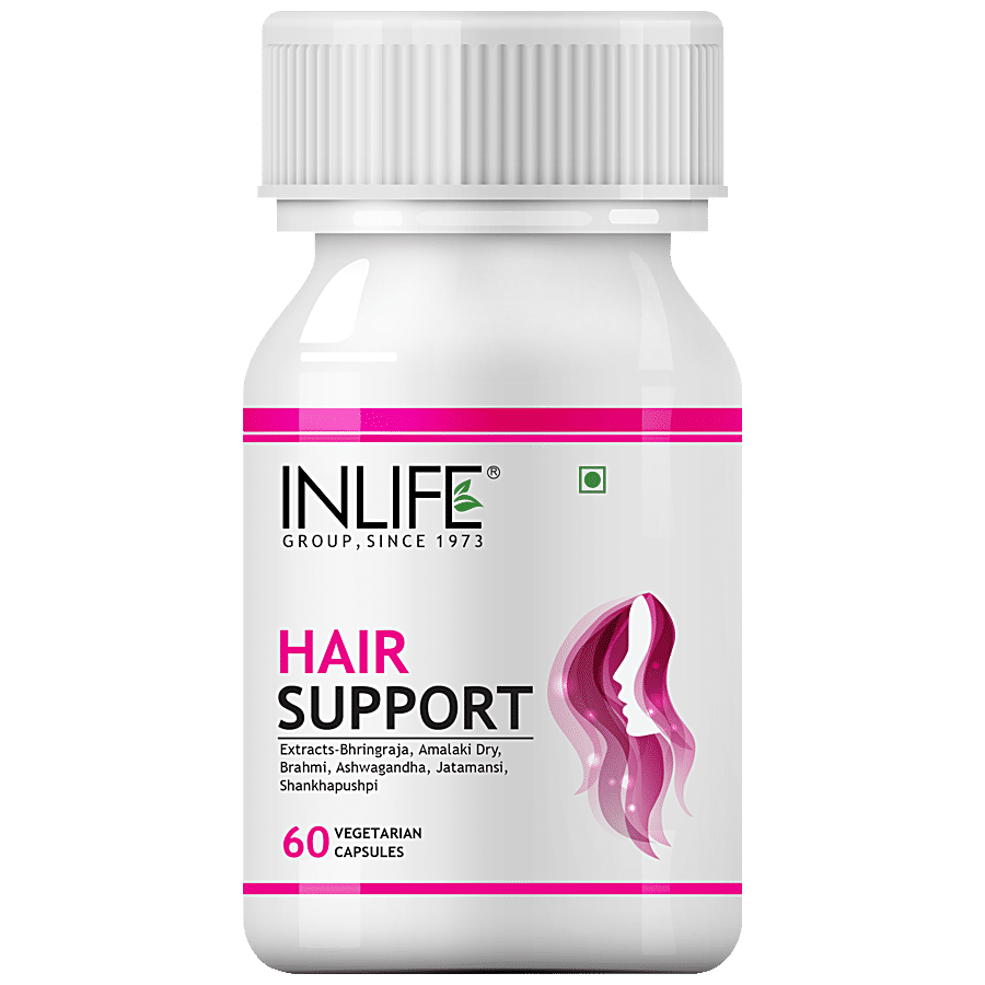 INLIFE Hair Support 500 Mg Capsules - For Strong Hair