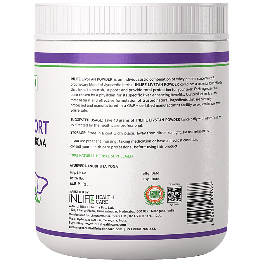 INLIFE Livstan Liver Support Protein Powder - Vanilla