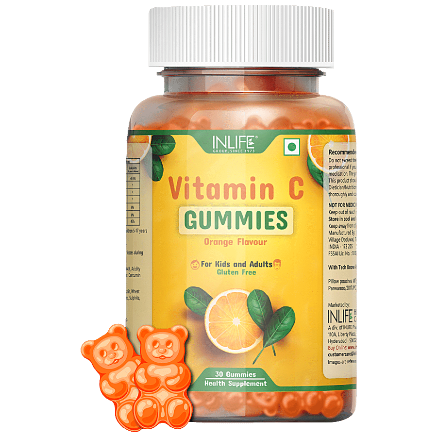 INLIFE Vitamin C Gummies - Orange Flavour