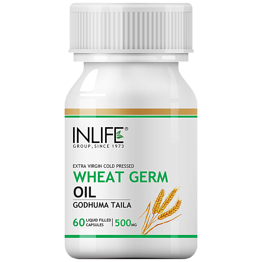 INLIFE Wheat Germ Oil 500 mg Capsules -