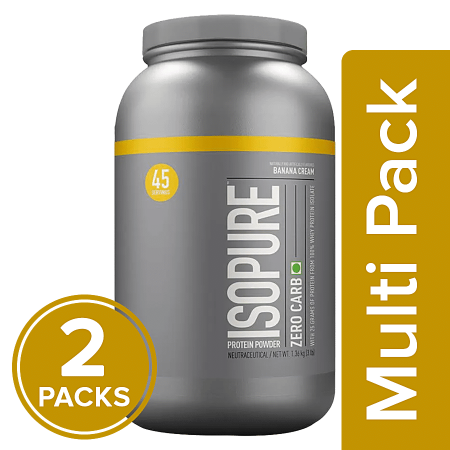 Isopure Zero Carbs 100% Whey Protein Isolate Powder - Banana Cream