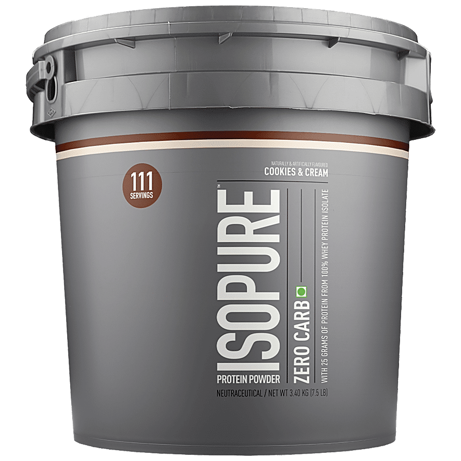 Isopure Zero Carbs 100% Whey Protein Isolate Powder - Cookies & Cream