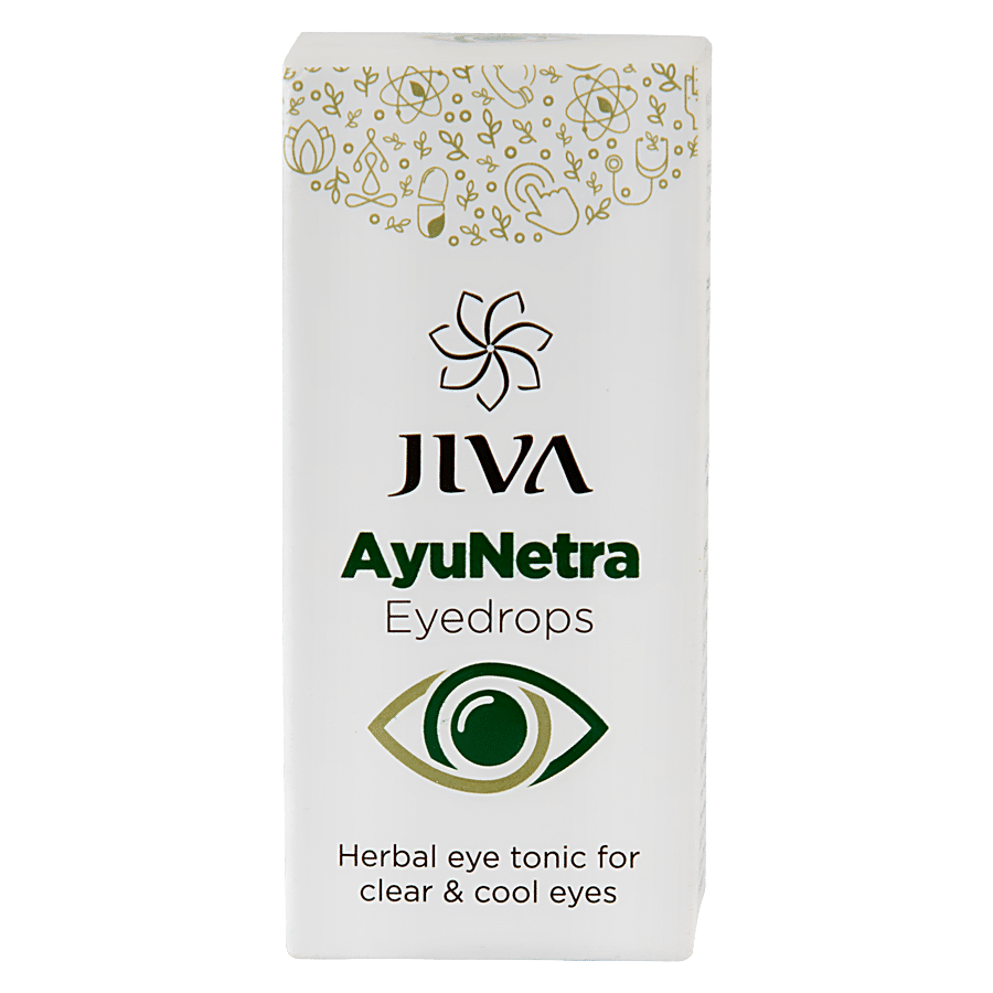 Jiva Ayurveda Ayunetra Eye Drops - Herbal Tonic For Cooling & Clearing