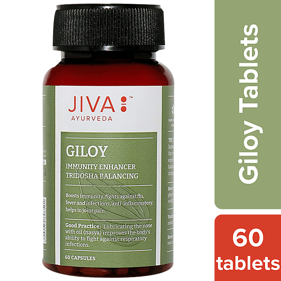 Jiva Ayurveda Giloy Immunity Enhancer Capsules - Prevents